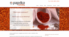 Desktop Screenshot of paprikamarketing.co.uk
